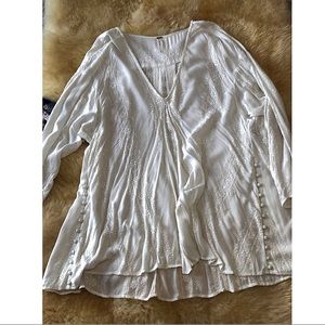 white lace tunic dress // free people